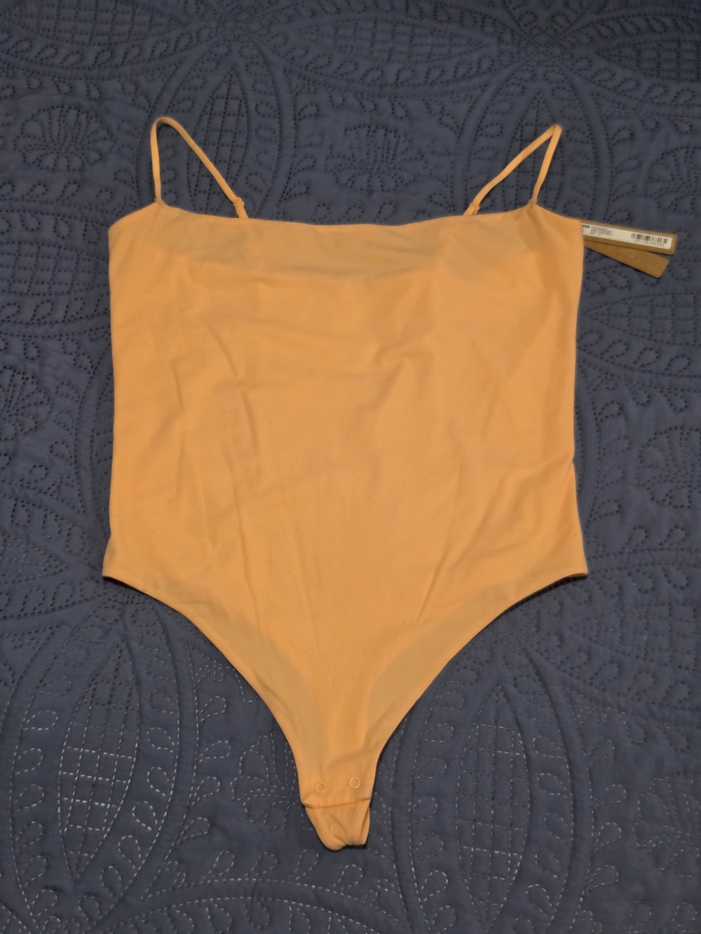 NWT SKIMS Fits Everybody Cami Thong Bodysuit – Faded Nectar Orange – Women’s XL
